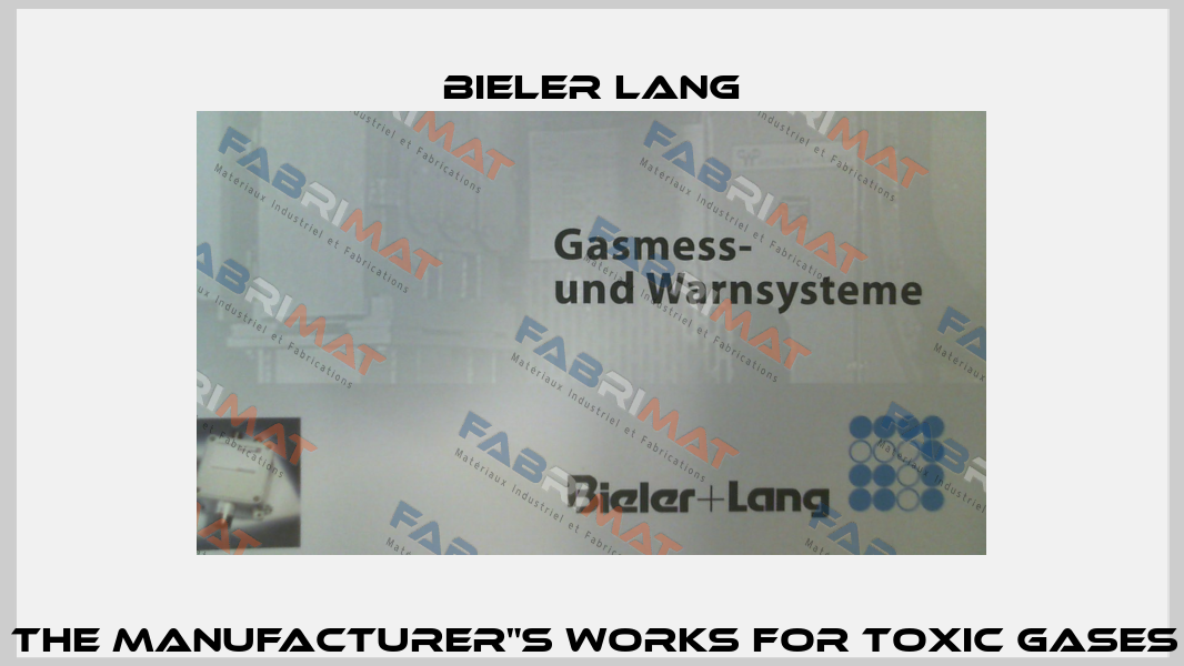 Initial adjustment in the manufacturer"s works for toxic gases (Gasmonitor CO-324) Bieler Lang