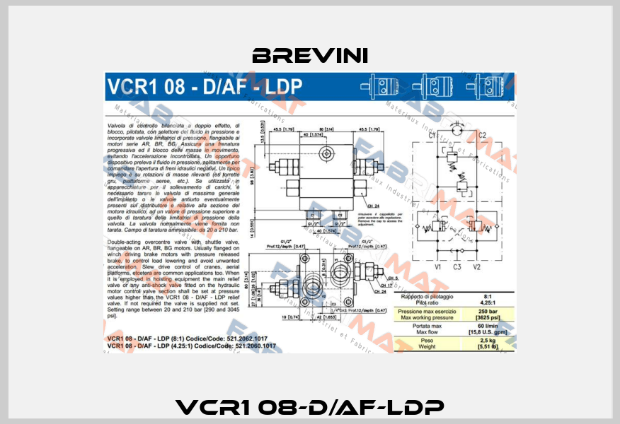 VCR1 08-D/AF-LDP Brevini