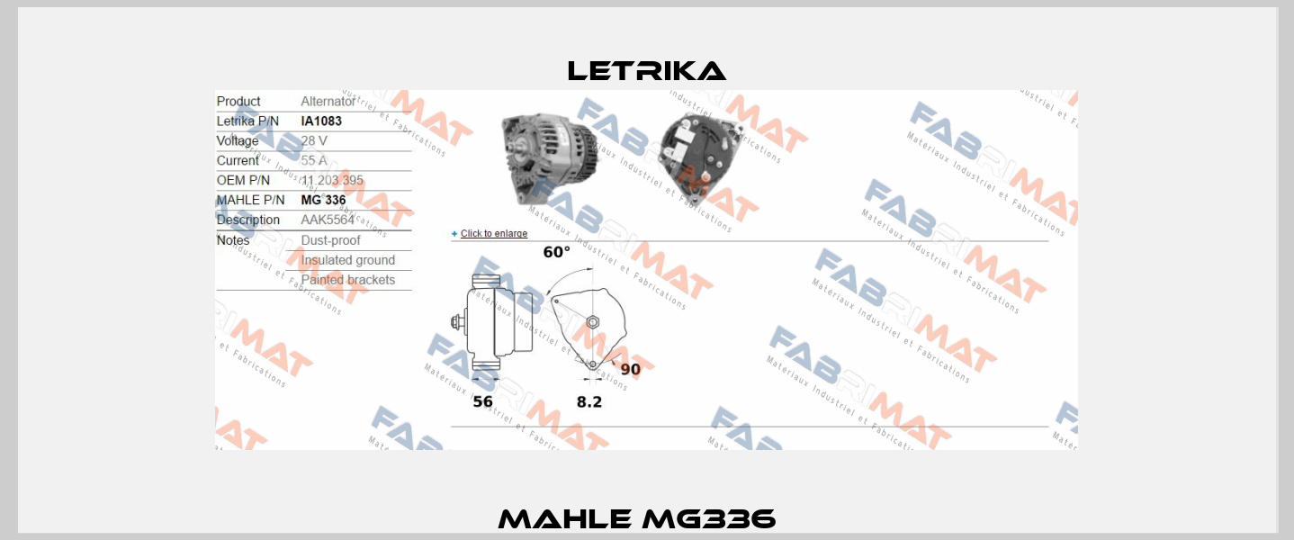 MAHLE MG336   Letrika