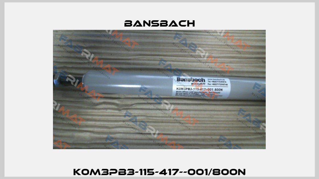 K0M3PB3-115-417--001/800N Bansbach