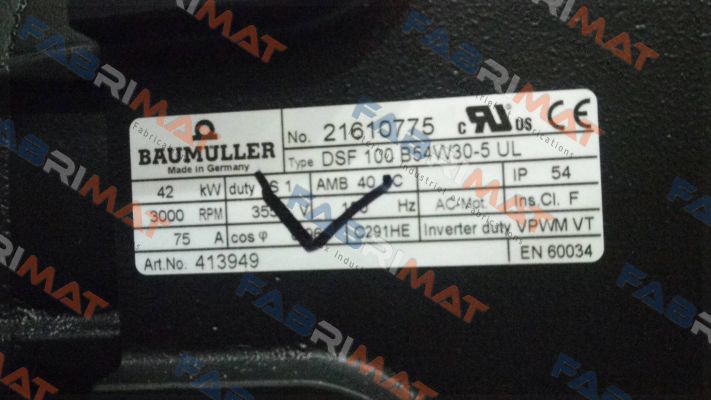 DSF100B54W30-5UL Baumüller