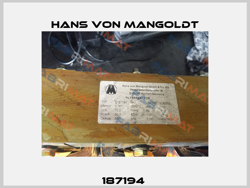 187194  Hans von Mangoldt
