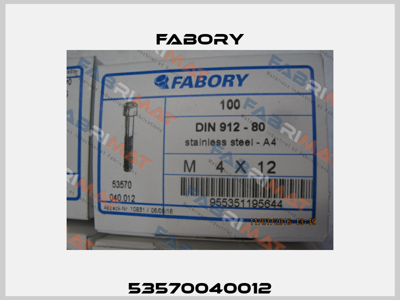 53570040012 Fabory