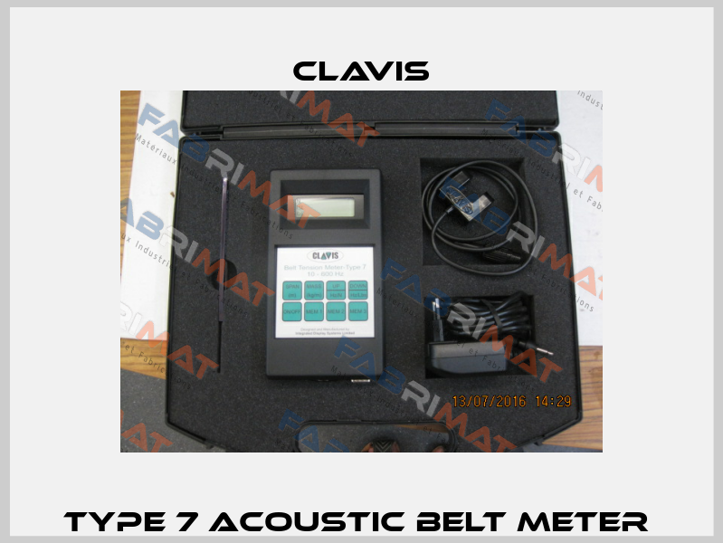 Type 7 acoustic belt meter  Clavis