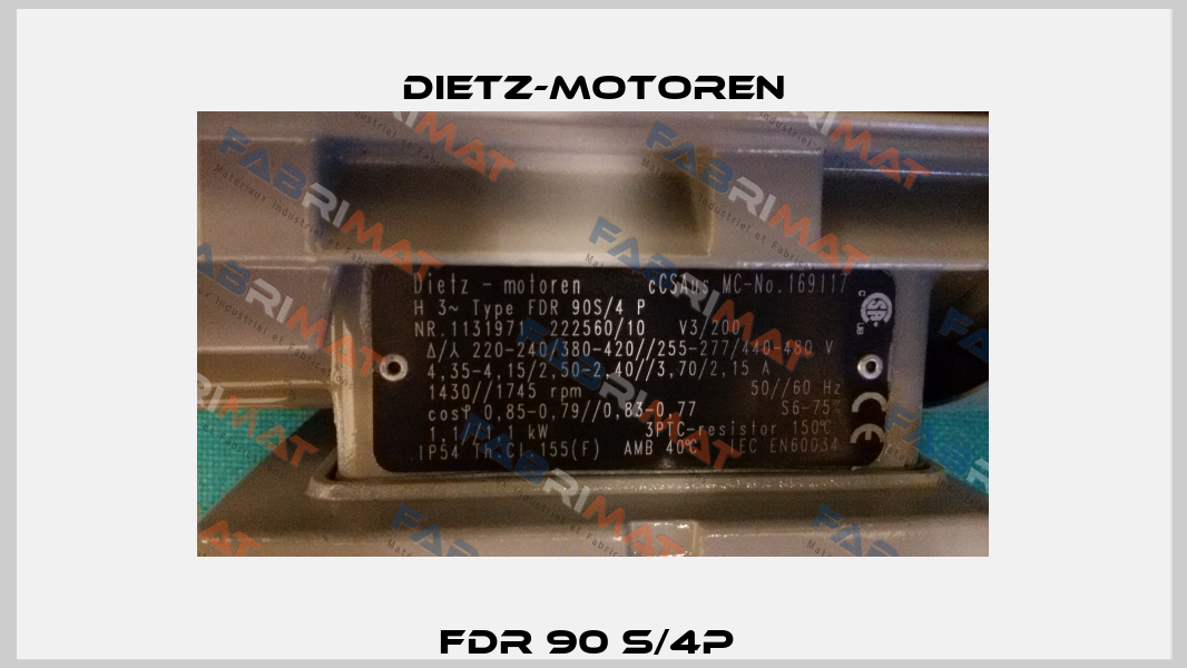 FDR 90 S/4P  Dietz-Motoren
