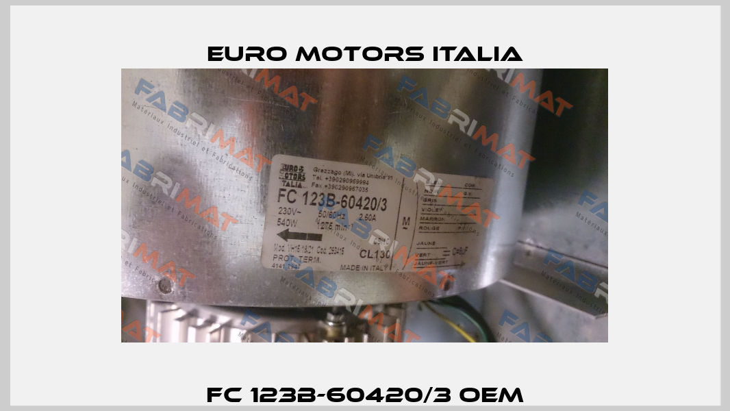 FC 123B-60420/3 OEM Euro Motors Italia
