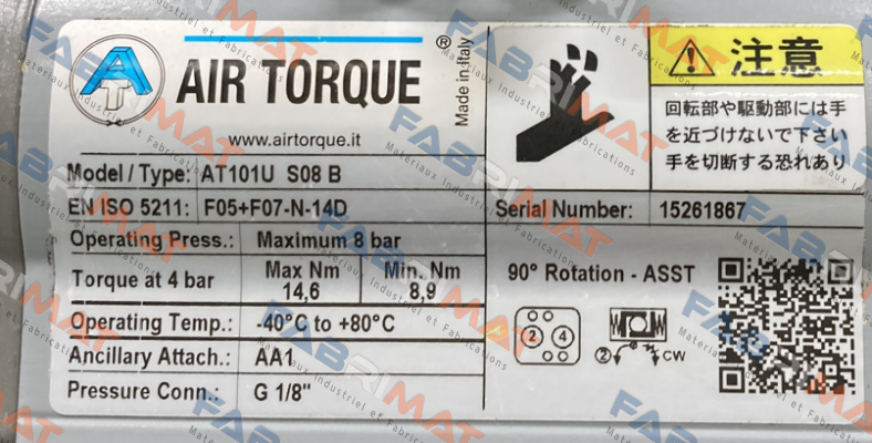 AT101S08U "B" Air Torque