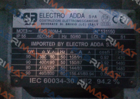 E2G 280M-4 Electro Adda
