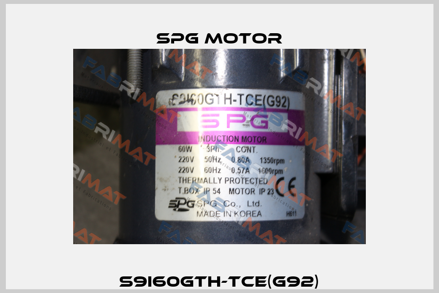 S9I60GTH-TCE(G92) Spg Motor