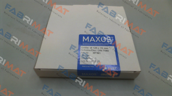 DIN 7080-10 125x15mm Maxos