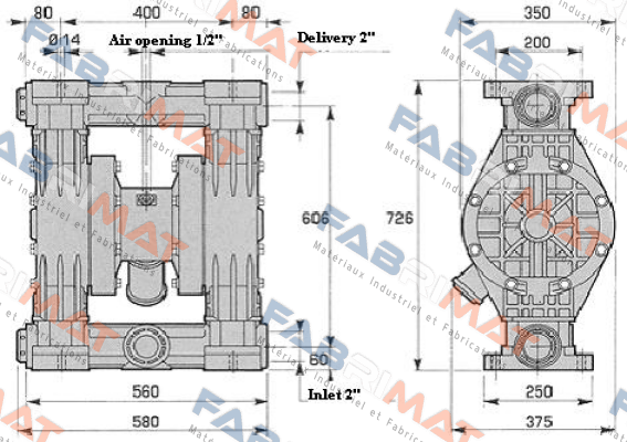 CENTRAL BODY FOR PUMP 502  Debem