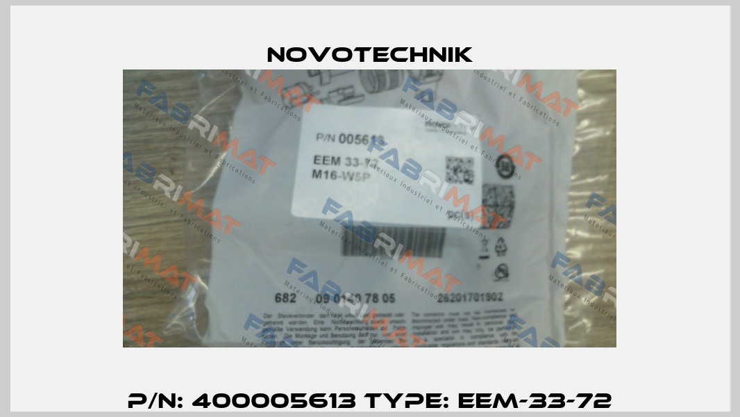 P/N: 400005613 Type: EEM-33-72 Novotechnik