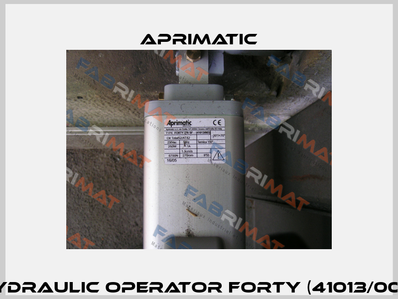 HYDRAULIC OPERATOR FORTY (41013/003) Aprimatic