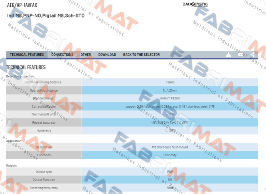 AE6/AP-1AVFAK Micro Detectors / Diell (now Datasensing)