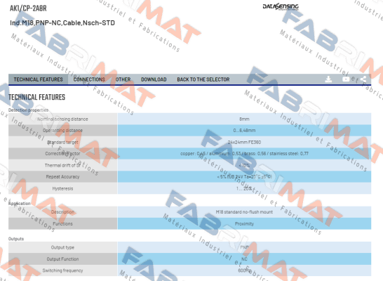 AK1/CP-2A8R Micro Detectors / Diell (now Datasensing)