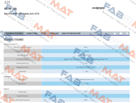 AM1/AP-1A84 Micro Detectors / Diell (now Datasensing)