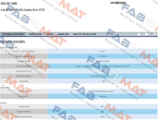 AM1/AP-1A86 Micro Detectors / Diell (now Datasensing)