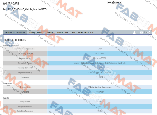 AM1/AP-2AAN Micro Detectors / Diell (now Datasensing)