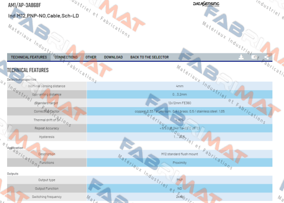 AM1/AP-3A868F Micro Detectors / Diell (now Datasensing)