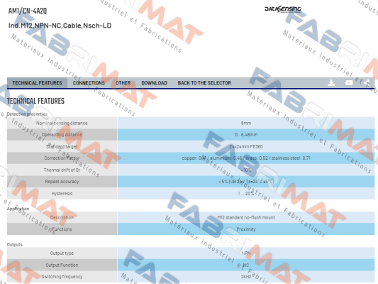 AM1/CN-4A2Q Micro Detectors / Diell (now Datasensing)