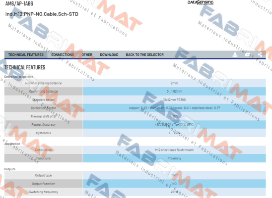 AM6/AP-1A86 Micro Detectors / Diell (now Datasensing)
