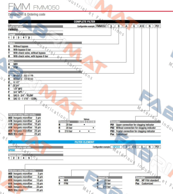 FMM-050-1-B-A-D-A10-N-P03 MP Filtri