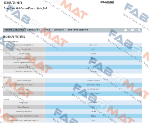 BX10SR/0A-HB79 Micro Detectors / Diell (now Datasensing)