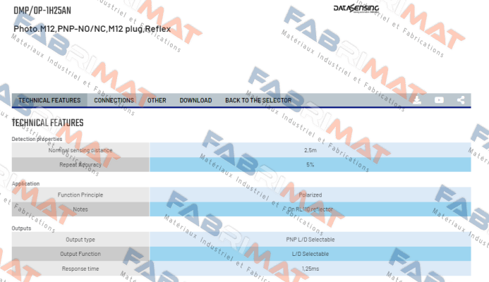 DMP/0P-1H25AN Micro Detectors / Diell