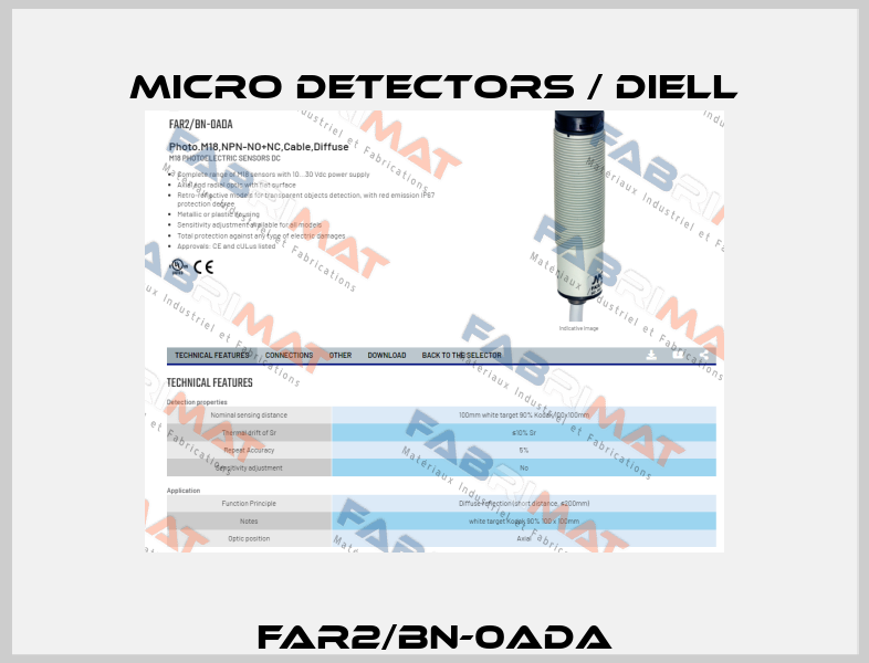 FAR2/BN-0ADA Micro Detectors / Diell