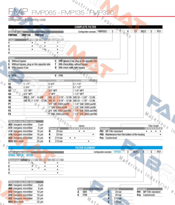 FMP-320-2-S-A-G1-A06-H-P01 MP Filtri