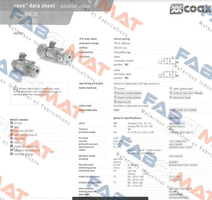 MK 20 NC Coax