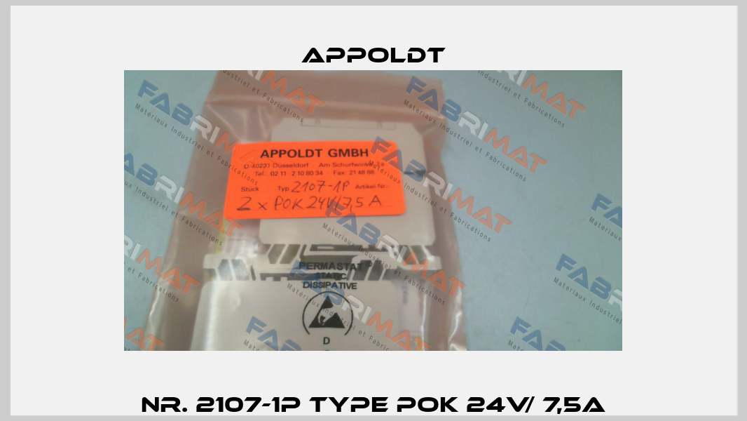Nr. 2107-1P Type POK 24V/ 7,5A Appoldt
