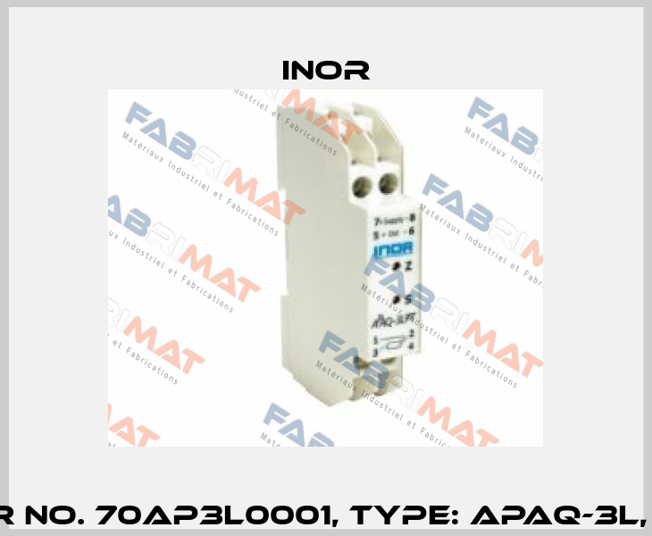 Order No. 70AP3L0001, Type: APAQ-3L, Pt100 Inor