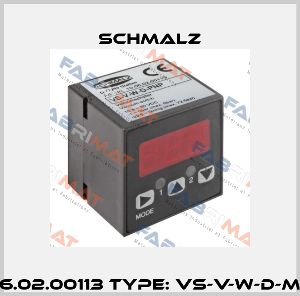 P/N: 10.06.02.00113 Type: VS-V-W-D-M8-4-PNP Schmalz
