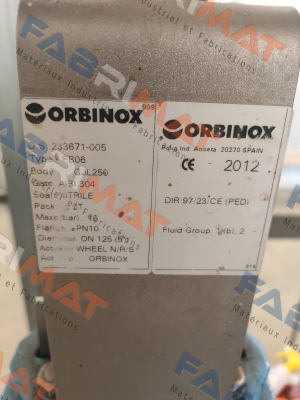 Typ EB06 PN10 DN 125 Orbinox