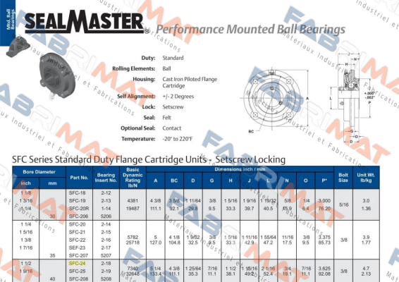 SFC-24  SealMaster