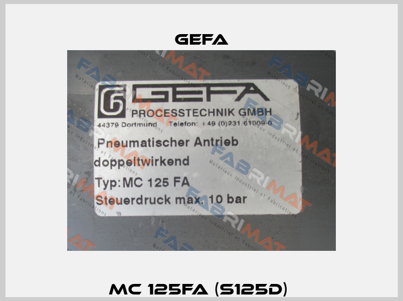 MC 125FA (S125D)  Gefa