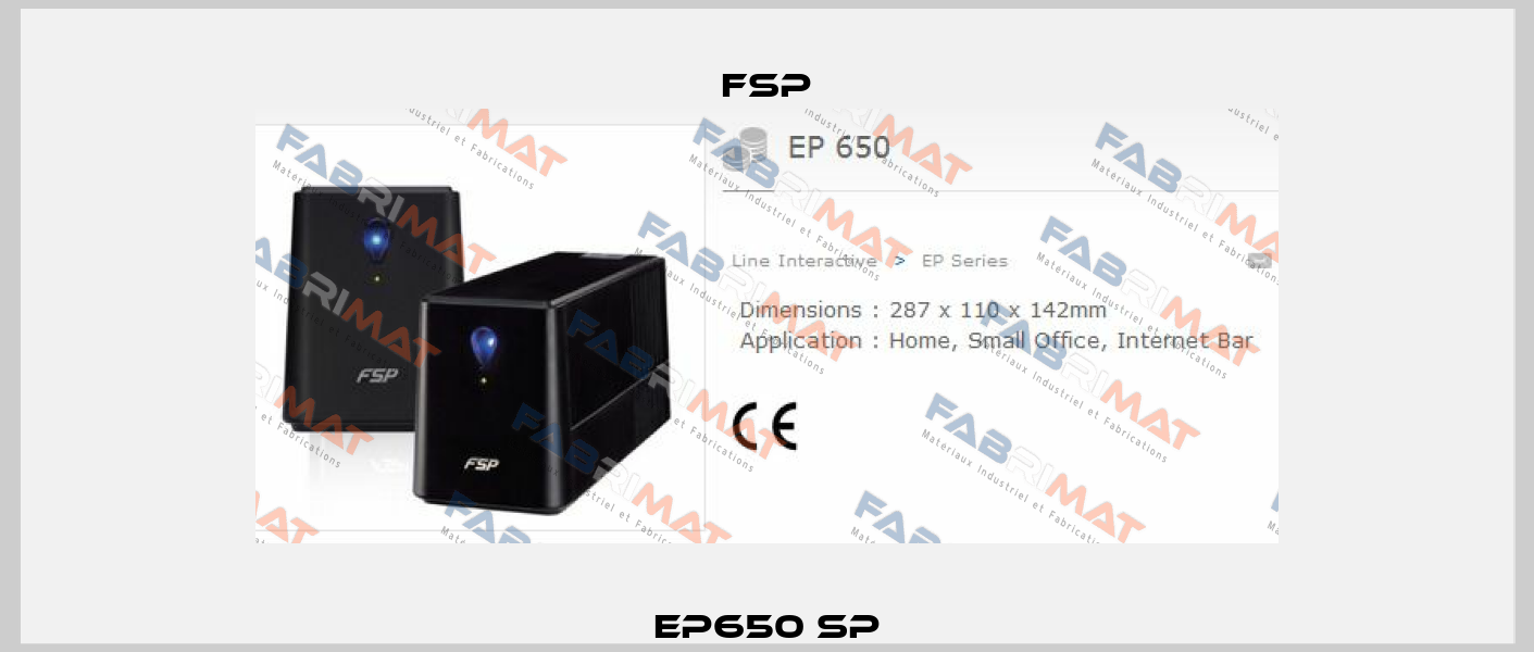 EP650 SP Fsp