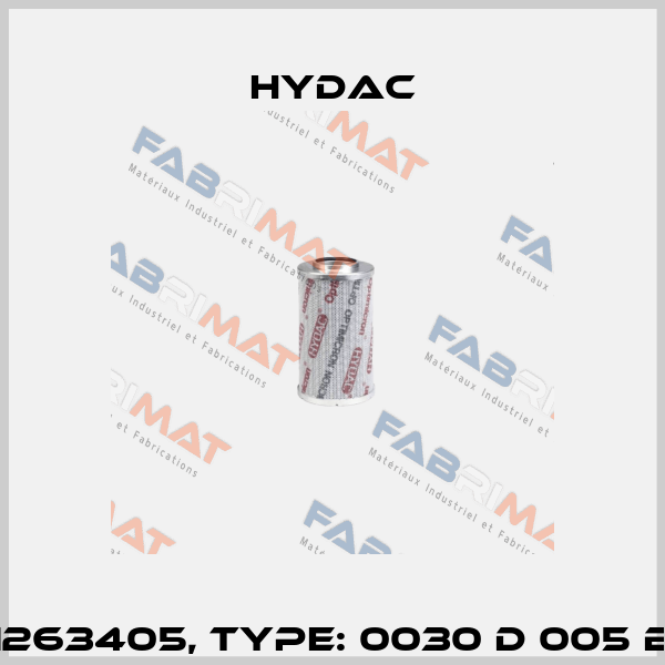 Mat No. 1263405, Type: 0030 D 005 BN4HC /-V Hydac