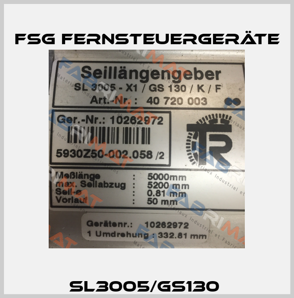 SL3005/GS130  FSG Fernsteuergeräte