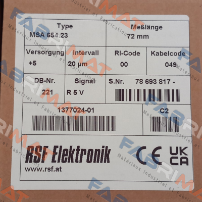 MSA 654.23 Rsf Elektronik