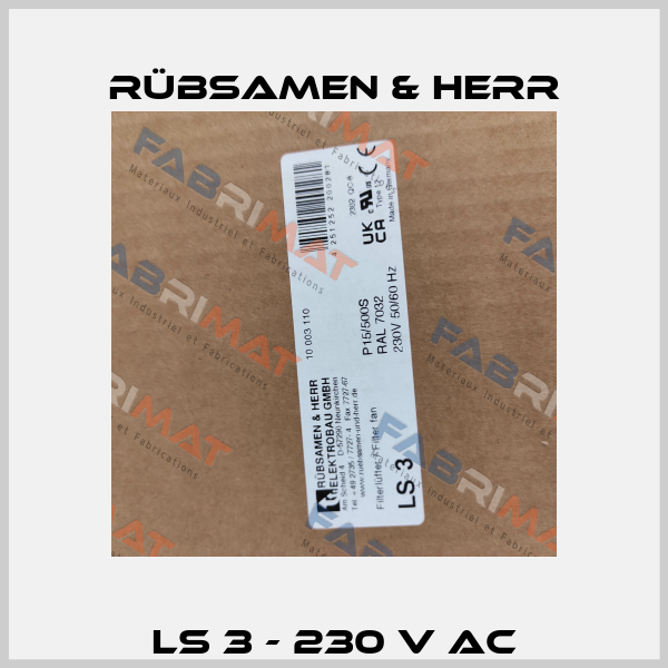 LS 3 - 230 V AC Rübsamen & Herr