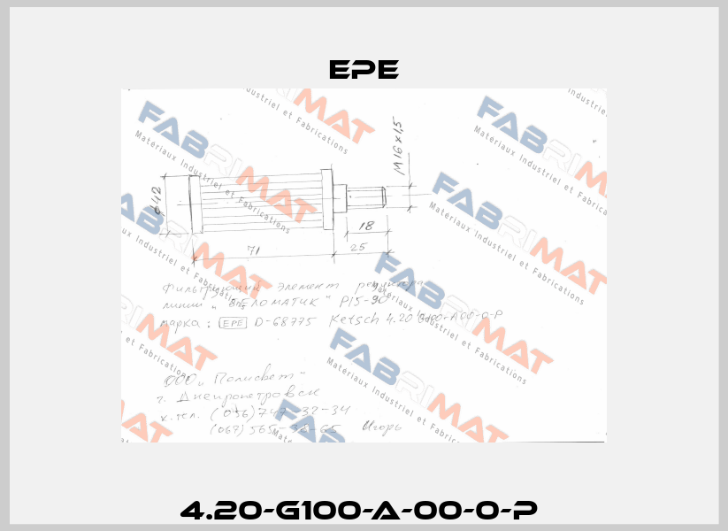 4.20-G100-A-00-0-P  Epe