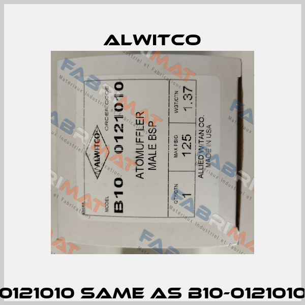 0121010 same as B10-0121010 Alwitco