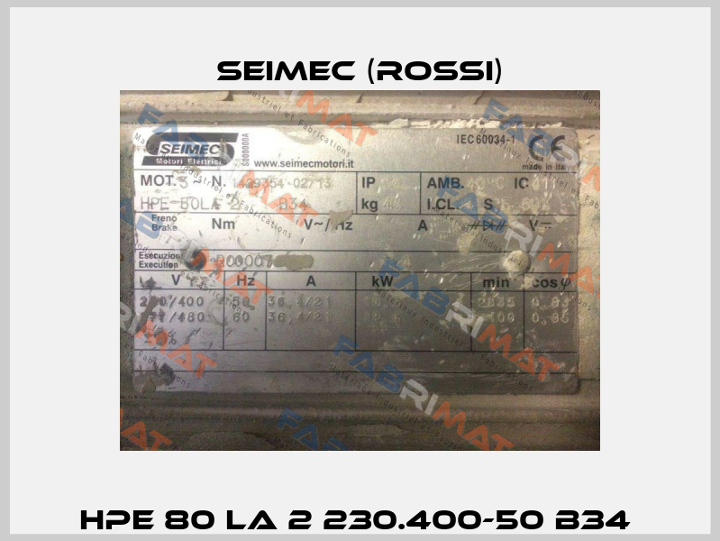 HPE 80 LA 2 230.400-50 B34  Seimec (Rossi)