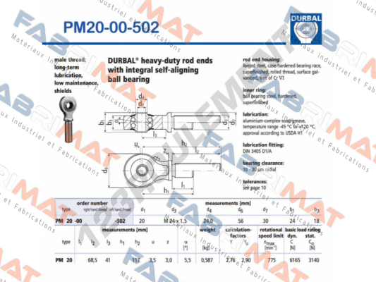 PM 20-00-502 Durbal