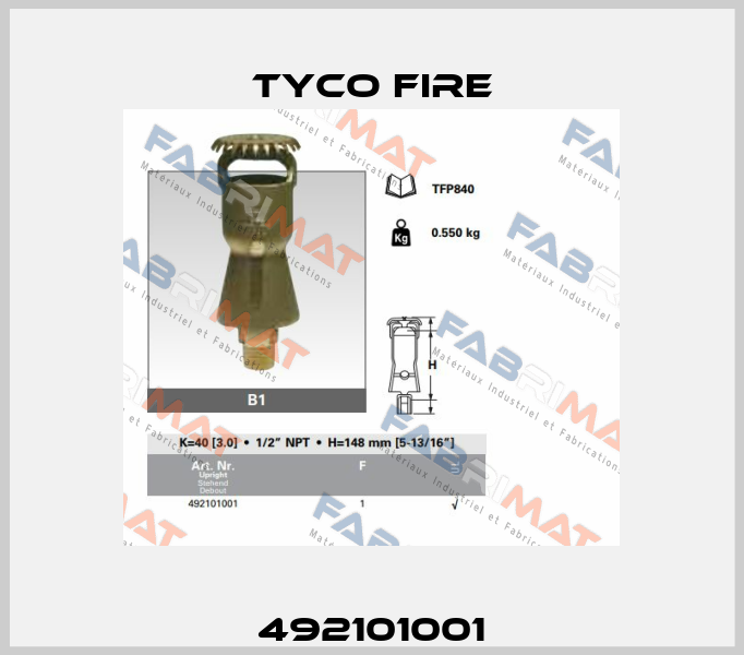 492101001 Tyco Fire