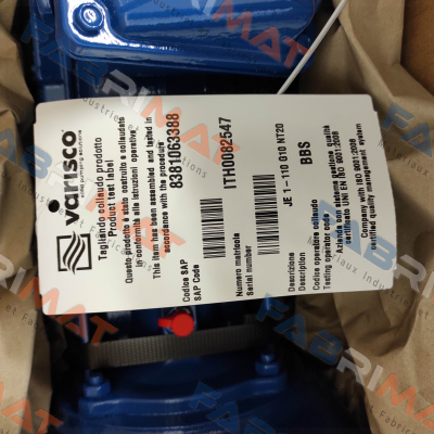 407.965/JE-1-110 G10 NT20 Varisco pumps