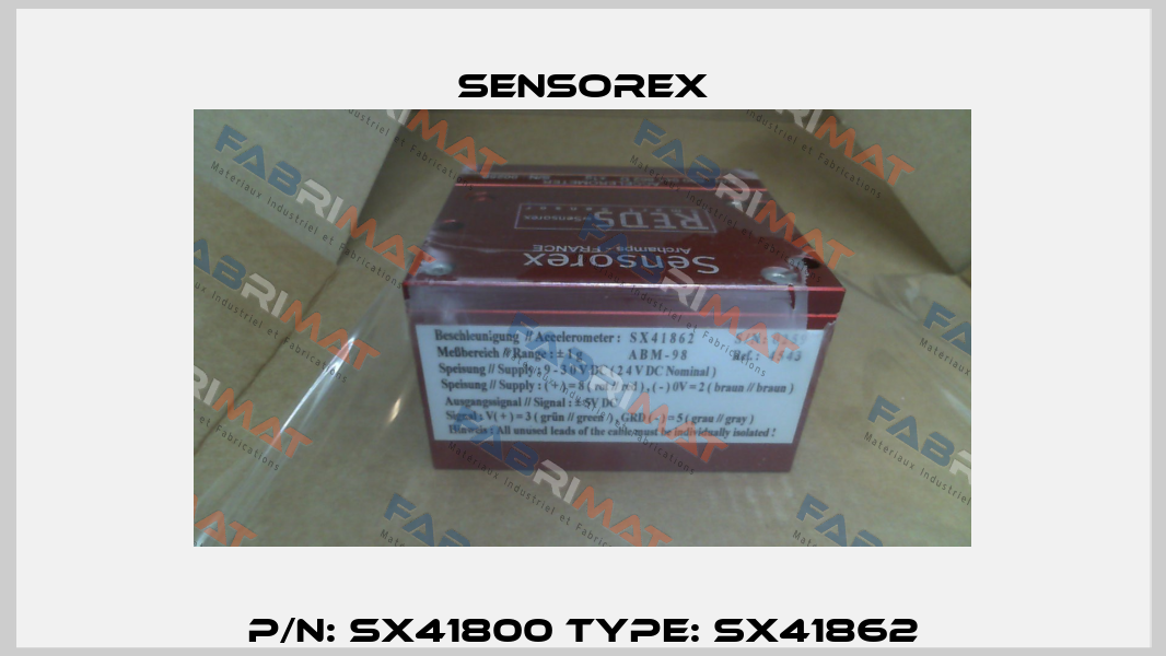 P/N: SX41800 Type: SX41862 Sensorex