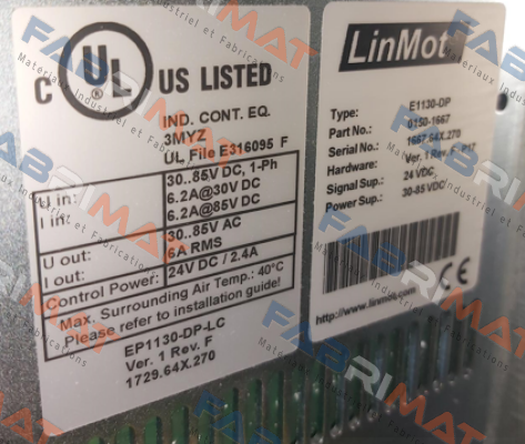 E1130-DP / 0150-1667 Linmot